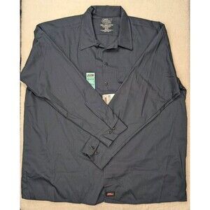 Genuine Dickies Mens 2XL Temp Control Cooling Long Sleeve Shirt Navy Blue NWT